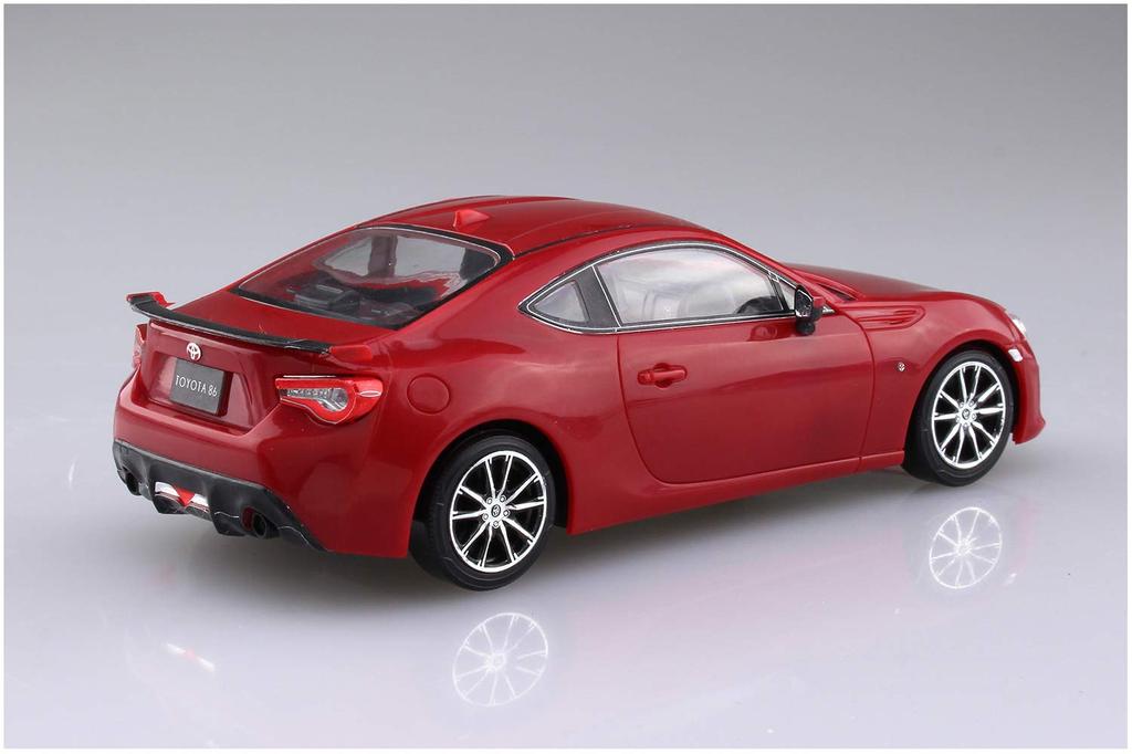 Aoshima Bunka Kyozai Scale The Snap Kit Series Toyota 86 Pure Red Plastic Model Kit 1/32 Pre-Colored 03-F