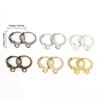 50Pcs Ear Hook Gold Silver Plated Iron Lever Back Earring Hooks For DIY Earring Jewelry Daily Making Supplies