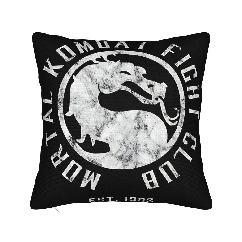 Pillow Cover Mortal Kombat Classic Poster Fashion Pillow Case For Sofa Couch Bed Living Room Pillowcases