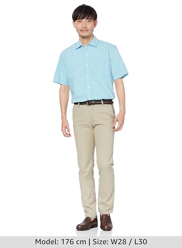 [Amazon Essentials] Men's Slim Fit Chino Pants, No Pleats, Non-Stretch, Khaki Beige, W28 / L28