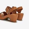 Portfolio Portfolio By ESquire Women S Platform Heel Velcro SandalS Camel
