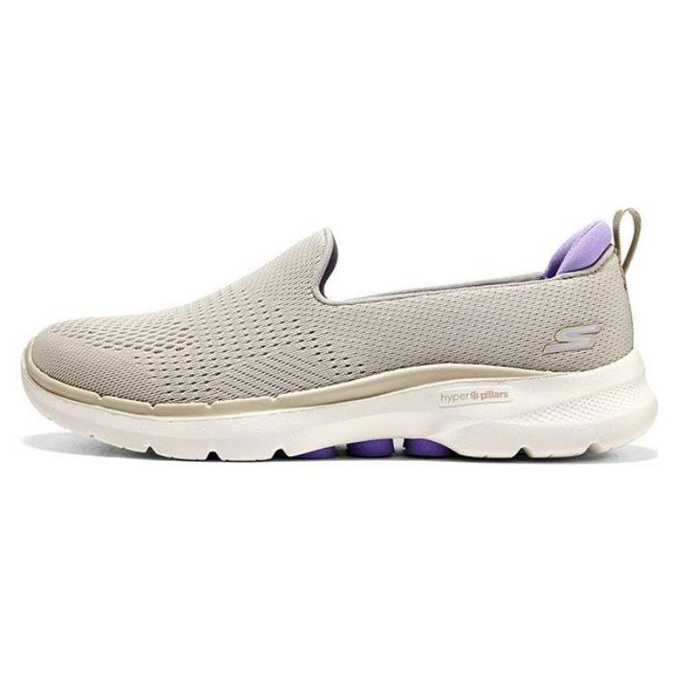 (WMNS) Skechers Go Walk 6 Slip In Fabulous View Taupe Lavender Women s 124571-TPLV EU 38