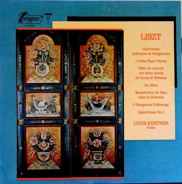 

LP Record LOUIS KENTNER Liszt Piano Music TV34310 TURNABOUT 1969 US Classical Used