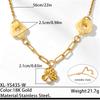 Stainless Steel Resin Pendant Necklace Sweet Zircon Flower Spliced Necklace Exquisite Romantic Dinner Jewelry As Gifts for Women