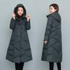 Winter Parka Women Long Knee-thick Loose Plus Size Hooded Coat