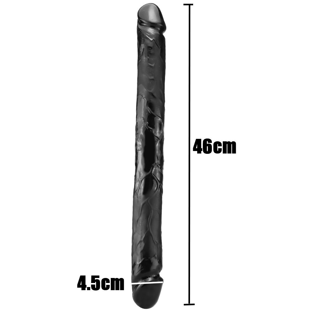 Double Head Dildo Long Realistic Dildo Double Ended Dildo Flexible Penis for Women Masturbator Sex Toys