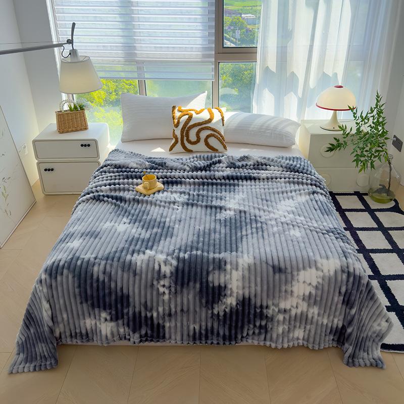 Marble Pattern Printed Falai Fluff Blanket Multifunctional Office Nap Cover Blanket Air Conditioning Blanket