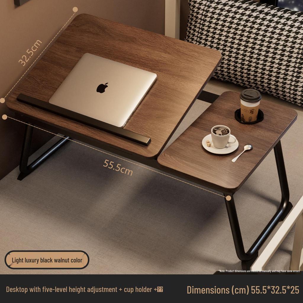 Adjustable Folding Bedside Table for Bedroom, Bay Window, or Dorm - Ideal for Study, Work, or Relaxation