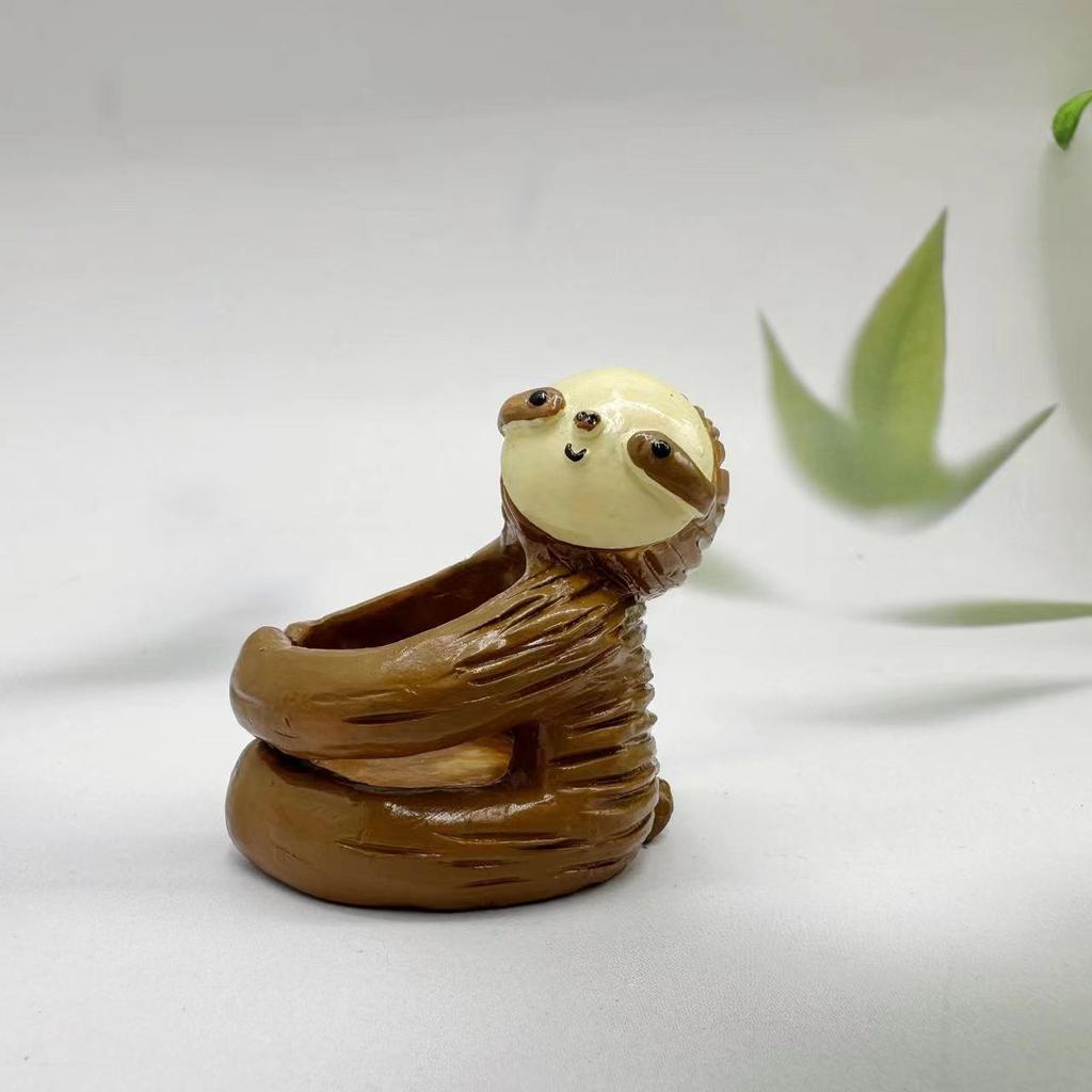 Luftpflanzenhalter Einzigartig, Faultier-Geschenke für Frauen Pflanzenliebhaber Gärtner Kollegen Mädchen, Niedliche Faultier-Deko für Zuhause Büro Schreibtisch