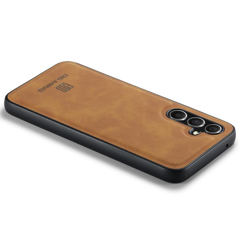 DG.MING Für Samsung Galaxy A55 5G Hülle PU Leder+PC+TPU Hybrid Handyhülle