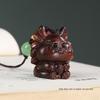 Sandalwood Zodiac Dragon Keychain Pendant for Men & Women - Year of the Dragon Ornament