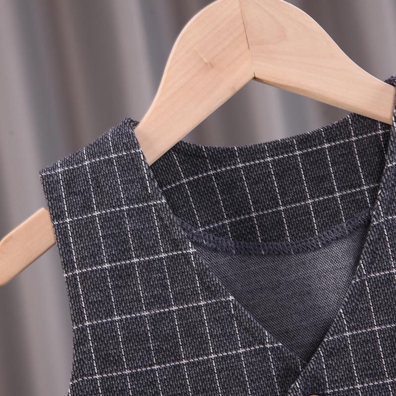 2025 Jaro Podzim Batole Dítě Děti Chlapci Gentleman Oblečení Sady Párty Svatba Oblečení Oblek Tričko+Vesta+Kalhoty 3dílná Sada 0-4R