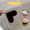 12pcs of Reusable Carpet Stickers, Easy To Wash Non-slip Mats, Prevent Carpet From Moving and Curling, Heart-shaped Design Can Be Freely Cut
