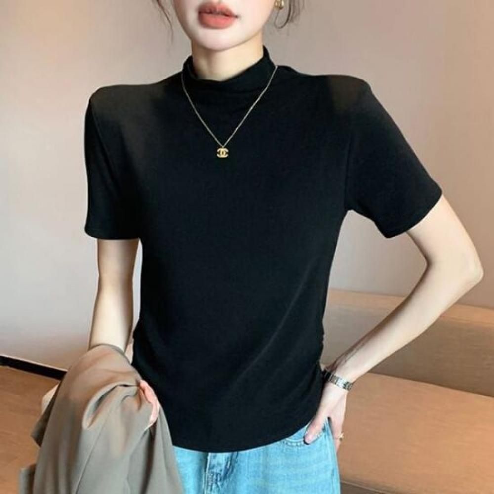 Navava Women Simple Daily Half Polo ShorT Sleeve T shirT nT2840 1+1