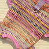 Colorful Stripes Dog Sun Protection Clothes Breathable Mesh Four Legged Dog Clothes  Spring Summer