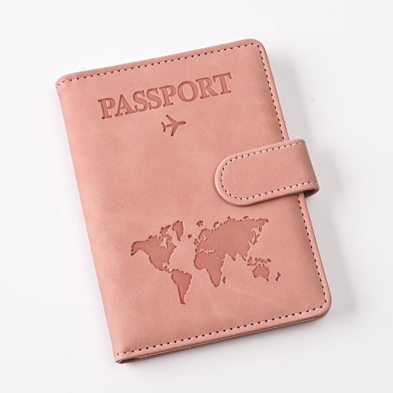PU Leather Travel Passport Cover for Men & Women, Protective Wallet with Credit Card Holder & Ticket Pocket