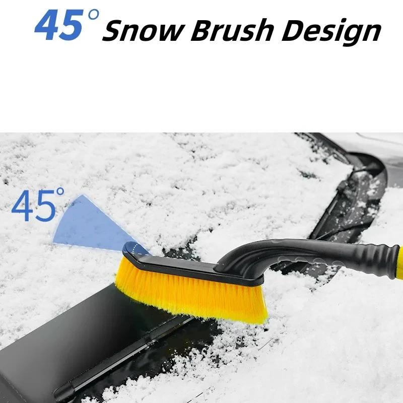 Winter Detachable Car Snow Sweeping Shovel with EVA Foam Handle Auto Cleaning Brush Ice Scraper Remover Auto Windshield