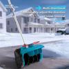 Compact Foldable Lithium Battery Snow Shovel - Portable Hand-Push Snow Sweeper for Easy Winter Outdoor Snow Removal.