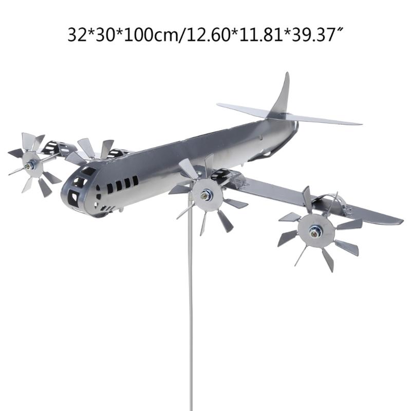 Airplane Wind Spinner for Yard Garden B-29 Super Fortress Aircraft Wind Spinner