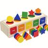 Montessori Wooden Shape Sorting Toys - Cognitively Promoting Puzzle Blocks - A Gift To Nurture Young Children's Imagination