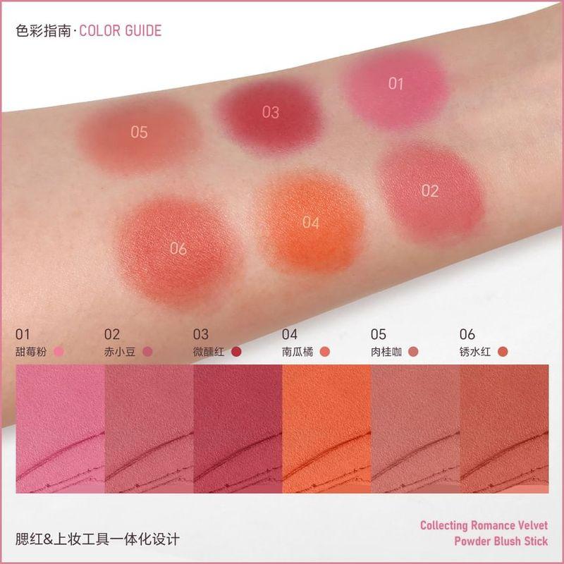 DEROL - 2 in 1 Colleting Romance Velvet Powder Blush Stick