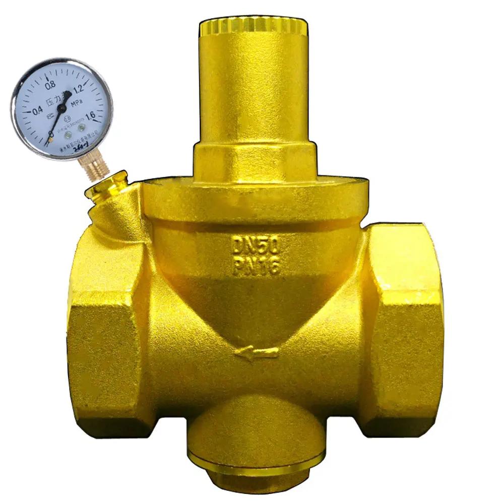 1/2" 3/4" 1" 2"  Female Thread Tap Water Valve Brass Pressure Relief Valve Thickening