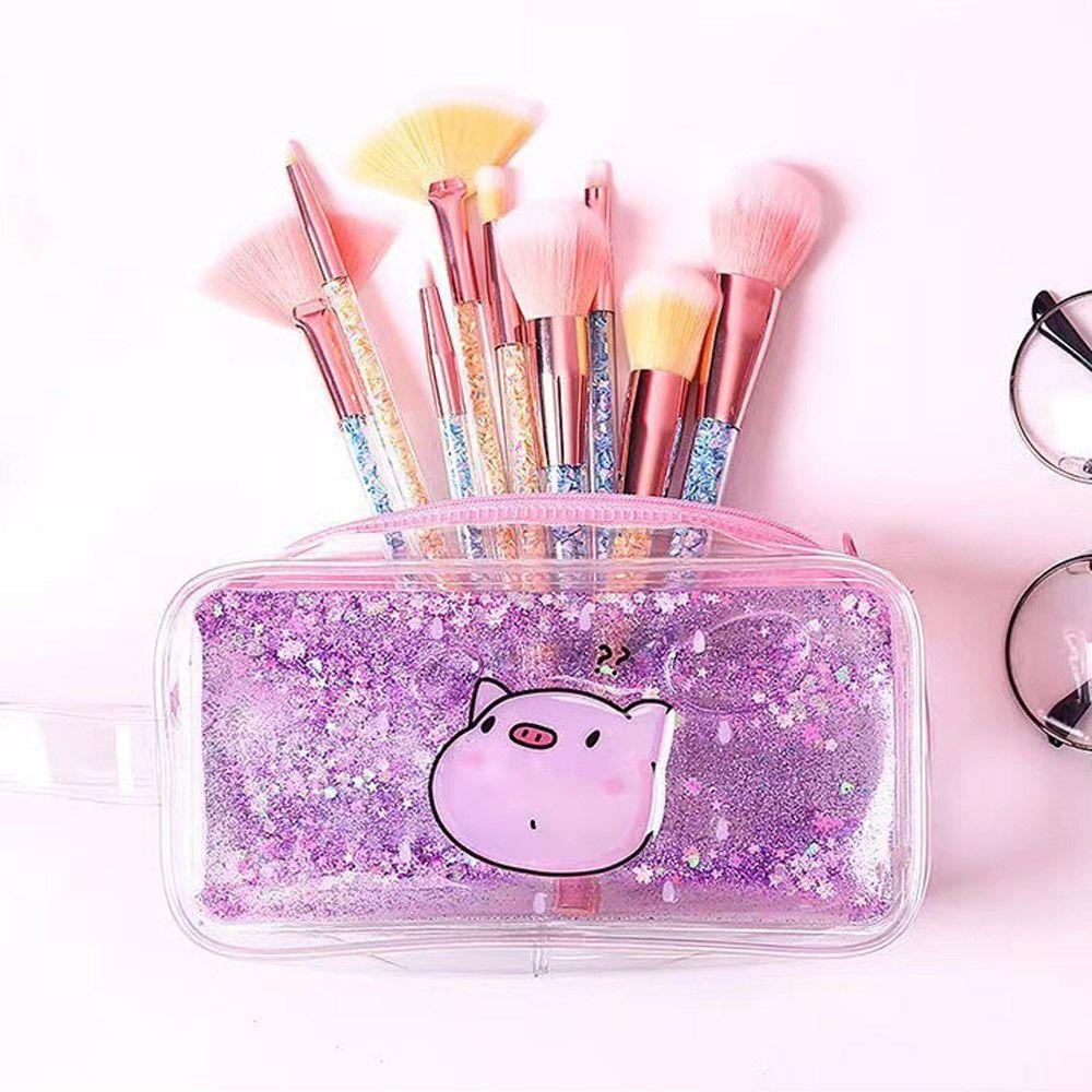 Large Capacity Pencil Bag Cartoon Cosmetic Bag Cute Stationery Bag