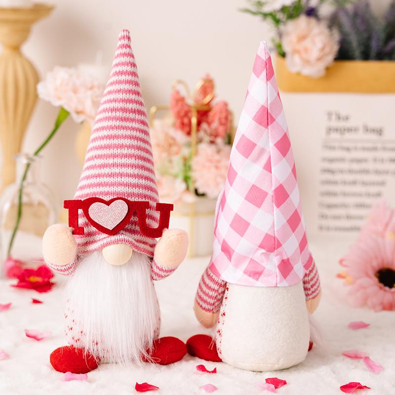 Entzückendes Rosa Valentinstag Wichtelpaar Deko Figuren Perfekt Für Romantische Geschenke