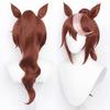 NoryNick Tokai Teio Cosplay Wig with Wig Ears and Tail Net,