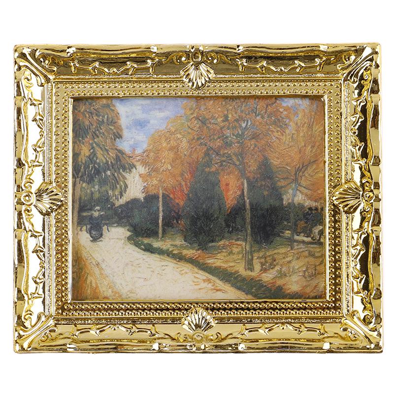 DIY Puppenhaus Mini Ölgemälde Puppenhaus Miniatur 1:12 Möbel Puppenhaus