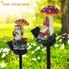 Resin Ground Stake Light with Umbrella Design for Garden Decoration