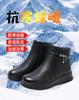 Mom Shoes Winter New Leather Shoes Soft Sole Soft Surface Non-slip Middle-aged and Elderly Women's Cotton Shoes Work Middle-aged and Elderly Short B