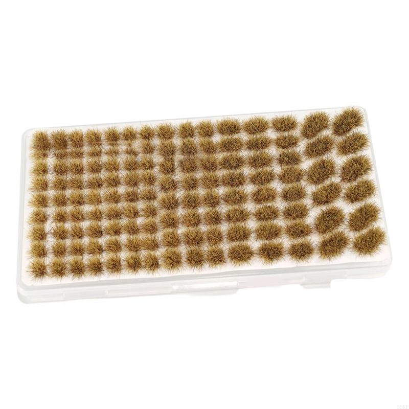 Static Grass Tufts Terrain Model Set Artificial Grass for Train Landscape, Railway Scenery, Miniature Shrub & Bushes 55KF