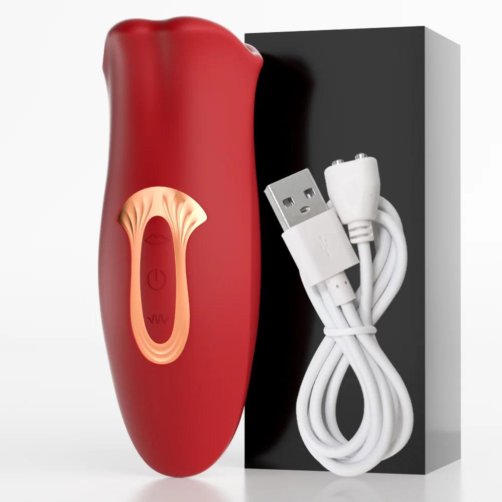 Clitoral Licking Tongue Vibrator Female Oral Sex Toys Nipple Clitoral Stimulator Female Masturbator Toys Adult Couple Supplies