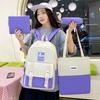 Color-blocking Middle School Students Schoolbag Women Ins Fresh Campus Girls Handbags