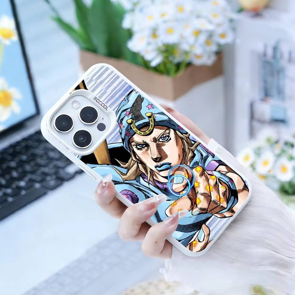 

Anime Jojos Bizarres Adventures Phone Case For IPhone 16 17 15 14 12 13 Pro Max white Color Shockproof Cover iPhone16pro