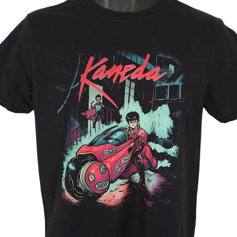 Shotaro Kaneda 100% Cotton T-shirt Mens Tees Top Mens Size Medium Black TeeFury Neo Tokyo Rain Akira S