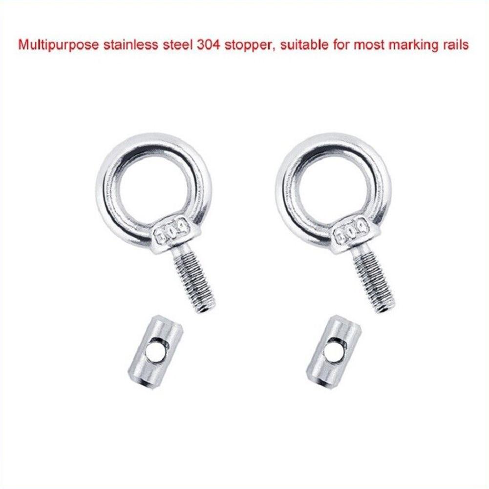 2/4/6/8pcs Ail Stoppers Stops Motorhome Campervan Caravan Silver Stainless Steel M4 X 12mm X 6mm Diameter Camper Parts
