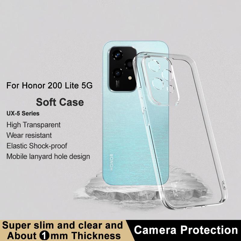 

IMAK UX-5 Series for Honor 200 Lite Case Transparent Soft TPU Slim Phone Cover A