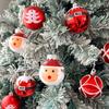 9PCS/SET Plastic Christmas Balls Santa Claus Multicolor Christmas Balls Pendant Decorative 6CM Xmas Tree Ornaments Home Decor