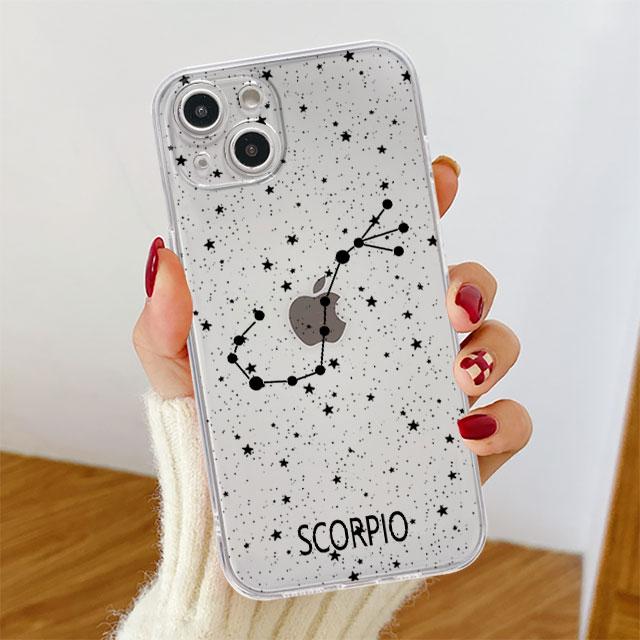 

Прозрачный чехол «Двенадцать созвездий» для Apple iPhone 14 11 13 12 Pro 7 8 Plus XR X XS Max 6 6S 13Pro, силиконовый чехол для телефона iPhone 14 Plus