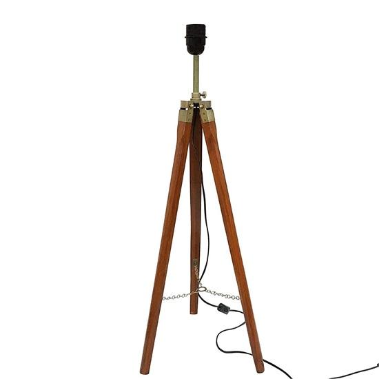 

Красивый деревянный напольный светильник Conner Tripod 101,6 см без абажура и коричневой лампочки 1 шт.