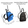 Square Oxford Cloth Mini Wallet Zipper Bag Small Card Holder Hanging Neck Coin Purse  Cycling
