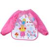 0-3 Years Baby Waterproof Anti-dirty Bib Long Sleeve Art Painting Apron Strap Smock Soft Feeding Bib Cartoon Kindergarten Gown