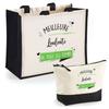 Coffret Tote Bag - PLANETEE - Duo "Louloute Best of All Time" - Jute & Cotton - 33x42 Cm - French Manufacturing