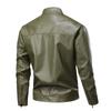 Leather Jacket Autumn and Winter Motorcycle Suit Retro Leather Jacket Stand Collar Handsome Jacket