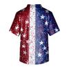 Short Sleeve V Neck Printed Scrub Top with Star Pattern and Two Front Pockets for Professionals Unisex Design Comfortable Fit