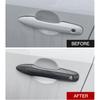 YINGTUU Car Snap-On Door Handle Cover For Toyota Camry 2018      2024 2025 Exterior Accessories Protection Stickers Sport Decals(Carbon Fiber Grain)