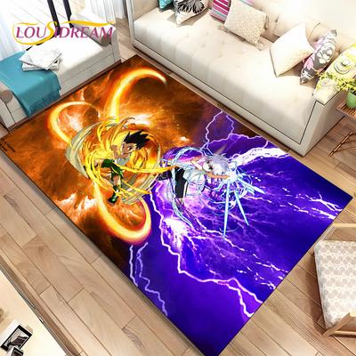 Alfombra de área de dibujos animados de Anime Hunter×Hunter HxH, alfombra para sala de estar, dormitorio, sofá, decoración de felpudo, alfombra antideslizante para juegos de niños