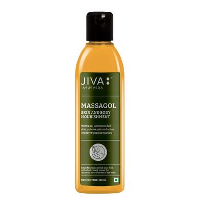 Jiva Massagol Oil 120ml Pack Of 1 | Ayurvedic Massage Oil For Muscle Pain Relief & Skin Rejuvenation